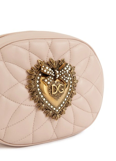 Shop Dolce & Gabbana Devotion Shoulder Bag In Powder 1