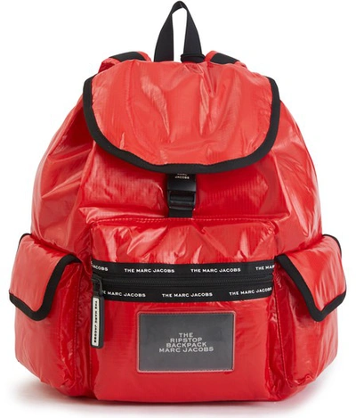 Shop Marc Jacobs The Ripstop Backpack In Red