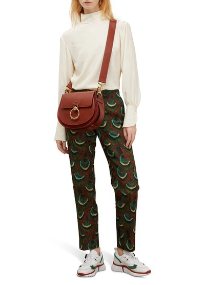 Shop Chloé Tess Shoulder Bag In Sepia Brown