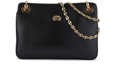 Shop Gucci Marina Small Hand Bag In Black