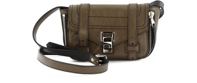 Shop Proenza Schouler Ps1+ Mini Crossbody Bag In 4054-dark-bay-leaf