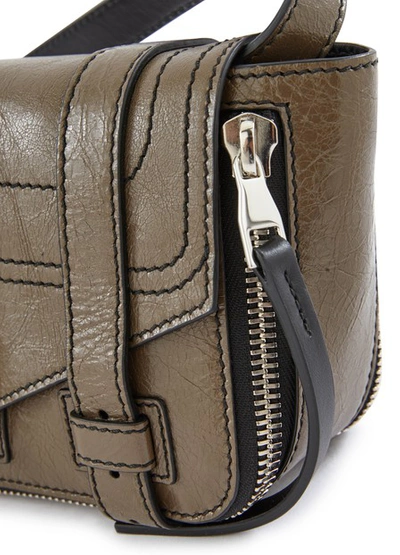 Shop Proenza Schouler Ps1+ Mini Crossbody Bag In 4054-dark-bay-leaf