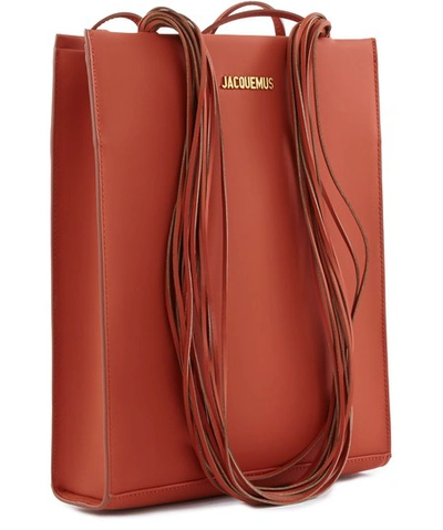 Shop Jacquemus Le A4 Shoulder Bag In Orange