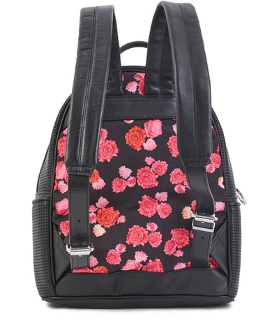 Shop Kenzo Flowers Logo Backpack In Rose Begonia