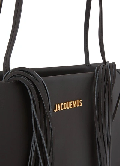 Shop Jacquemus Le A4 Shoulder Bag In Black