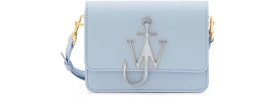 Shop Jw Anderson Logo Shoulder Bag In Ice Blue