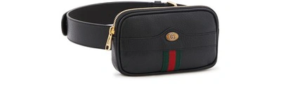 Shop Gucci Ophidia Belt Bag In Black