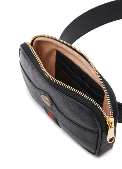 Shop Gucci Ophidia Belt Bag In Black