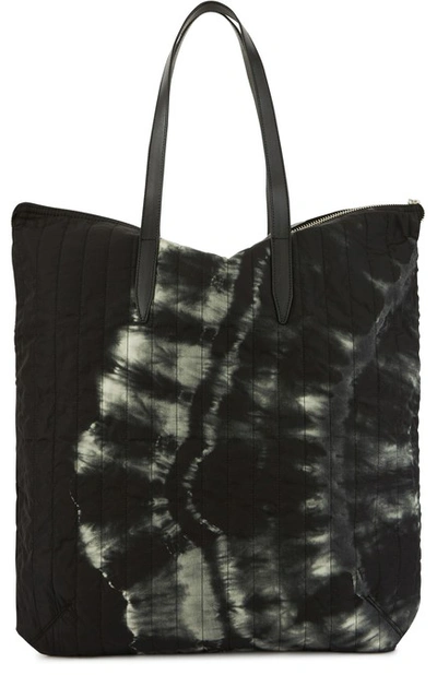 Shop Dries Van Noten Tie-dye Tote Bag In Black