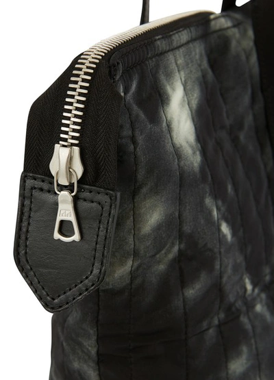 Shop Dries Van Noten Tie-dye Tote Bag In Black