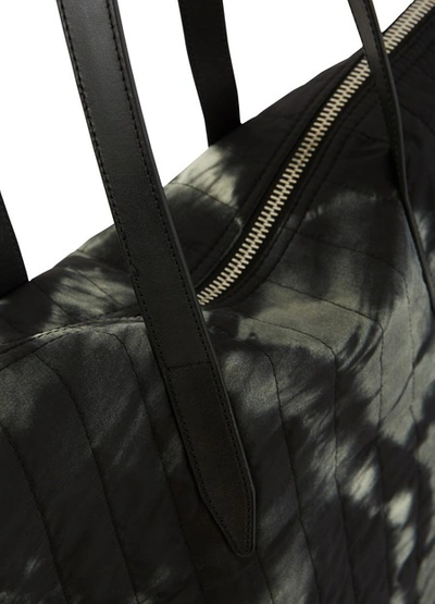 Shop Dries Van Noten Tie-dye Tote Bag In Black