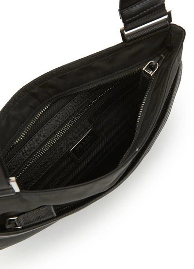 Shop Prada Nylon Crossbody Bag In Nero