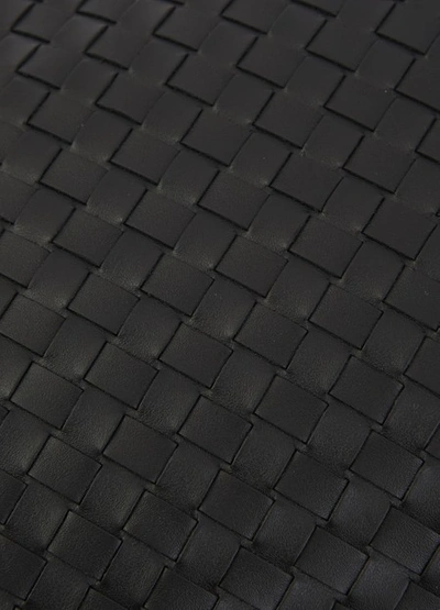 Shop Bottega Veneta Leather Wallet In Nero+nero