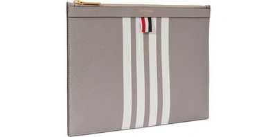 Shop Thom Browne Small Tablet Cover In Med Grey