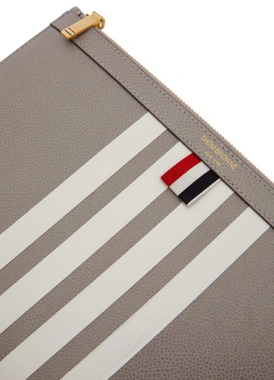 Shop Thom Browne Small Tablet Cover In Med Grey