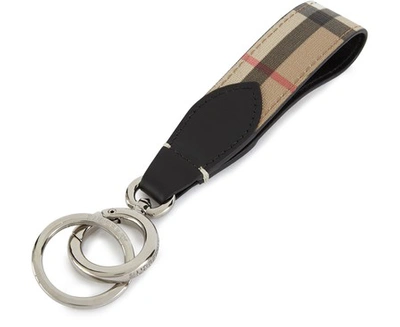 Shop Burberry Hod Keyring In Archive Beige