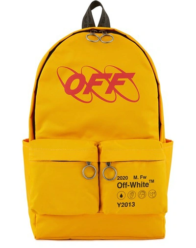 Shop Off-white Industrial Y013 Backpack In Yellow/red