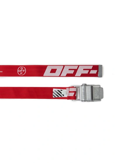 Shop Off-white 2.0 Industrial Belt In Red