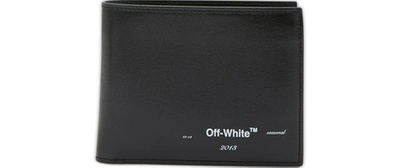 Shop Off-white Logo Wallet In Black / White