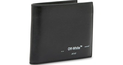 Shop Off-white Logo Wallet In Black / White