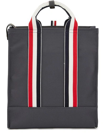 Shop Thom Browne Tote Bag In Dark Grey