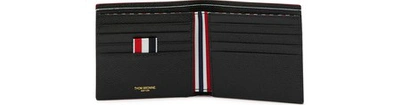 Shop Thom Browne Billfold Leather Wallet In Black