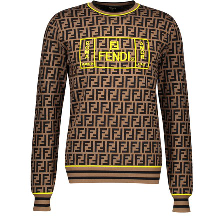 fendi diagonal monogram sweater