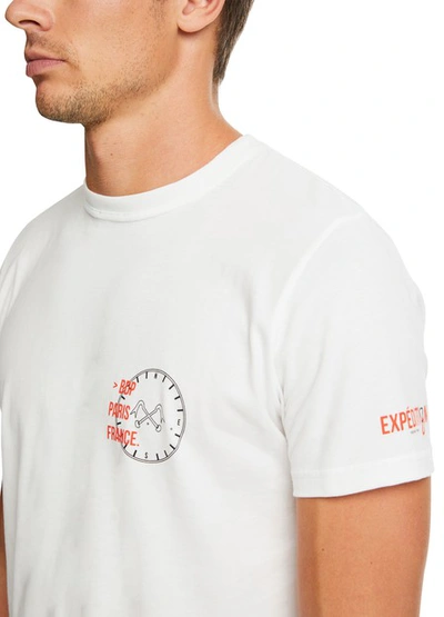 Shop Bleu De Paname Mc Expedition T-shirt In Blanc