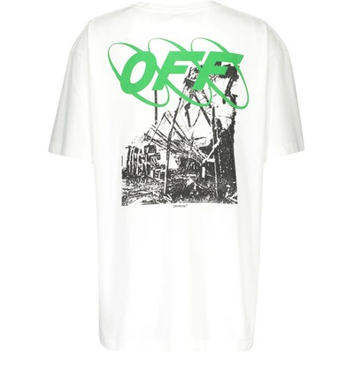 Shop Off-white Ruined Factory T-shirt In White / Black