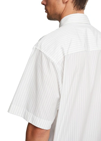 Shop Marni Bowling Cotton Shirt In White