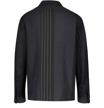 Shop Barena Venezia Striped Jacket In Navy/black