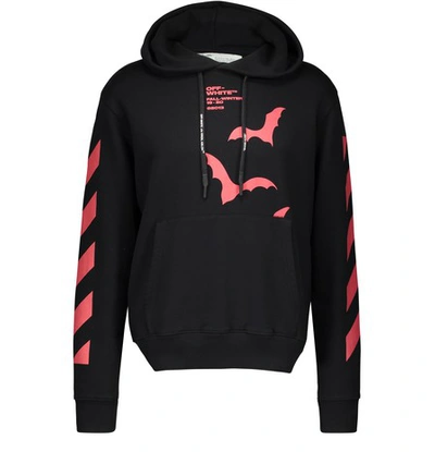 Shop Off-white Diag Bats Hoodie In Black