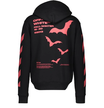 Shop Off-white Diag Bats Hoodie In Black