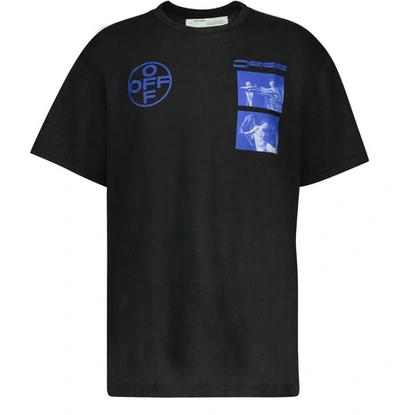 Shop Off-white Hardcore Caravaggio T-shirt In Black+blue