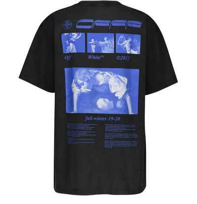 Shop Off-white Hardcore Caravaggio T-shirt In Black+blue