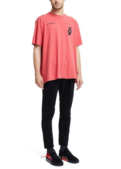 Shop Off-white Splitted Arrows Over T-shirt In Red Black