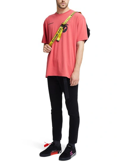 Shop Off-white Splitted Arrows Over T-shirt In Red Black