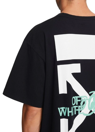 Shop Off-white Waterfall Print T-shirt In Black