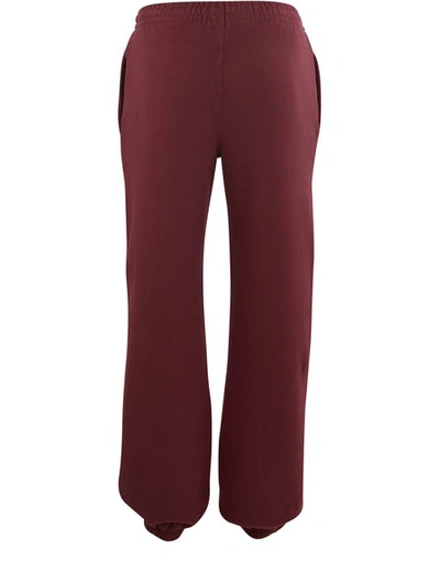 Shop Off-white Logo Jogging Trousers In Bordeaux