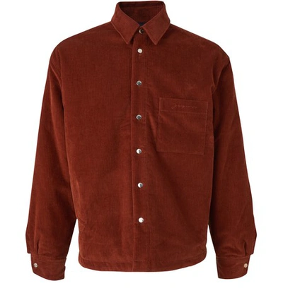 Shop Jacquemus Boulanger Shirt In Mahogany