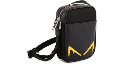 Shop Fendi Diabolic Cross-body Bag In Nero+giallo