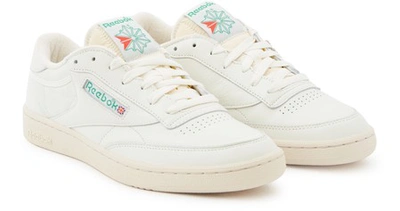 Shop Reebok Club C 1985 Tv Trainers In Top-chalk/paperwhite/glen Green