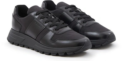 Shop Prada Prax Sneakers In Black