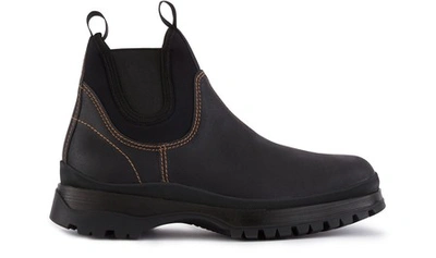 Shop Prada Brixxen Ankle Boots In Black
