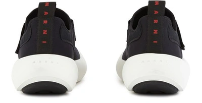 Shop Marni New Velcro Trainers In Black