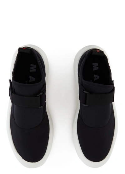 Shop Marni New Velcro Trainers In Black