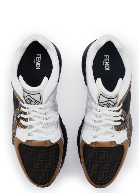 Fendi Chunky Monogram Runner Sneakers In Brown | ModeSens