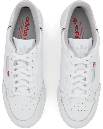 Shop Adidas Originals Continental 80 Trainers In Ftwr Blanc