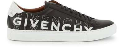 Shop Givenchy Low Trainers In Leather, With Gradient-effect  Name In Black / White