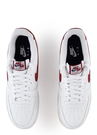 Shop Nike Air Force 1 '07 2fa 19 Trainers In White/team Red-blue Void-gum Med Brown